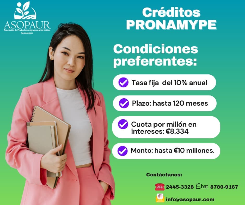 Financiamiento programa PRONAMYPE (fondos del Ministerio de Trabajo)